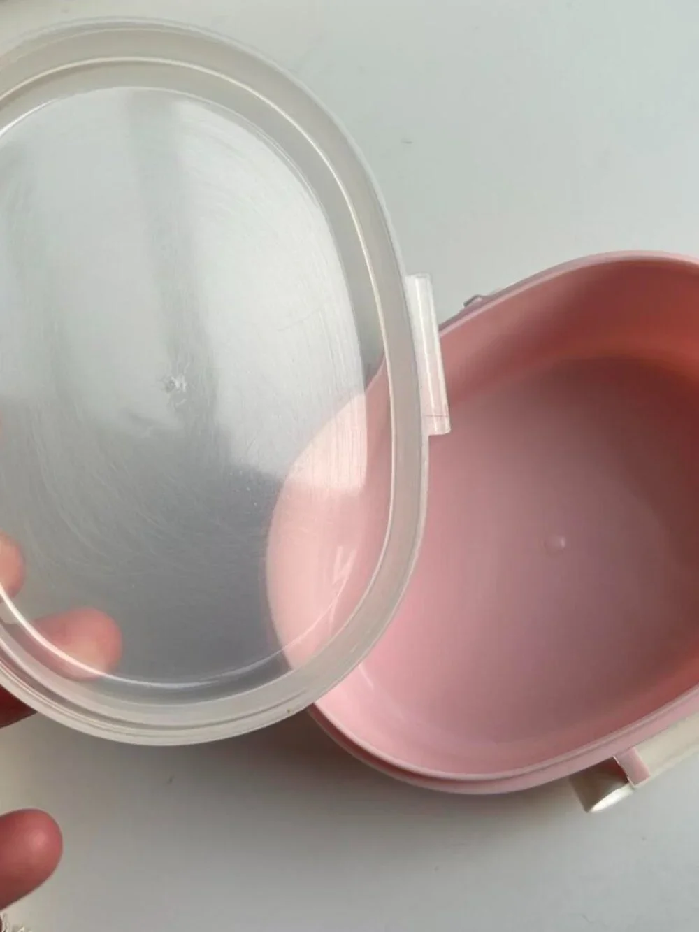 Small Pink Snap Lid Tupperware